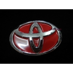 LOGO TOYOTA RED โลโก้ติดรถยนต์ โตโยต้า แดง